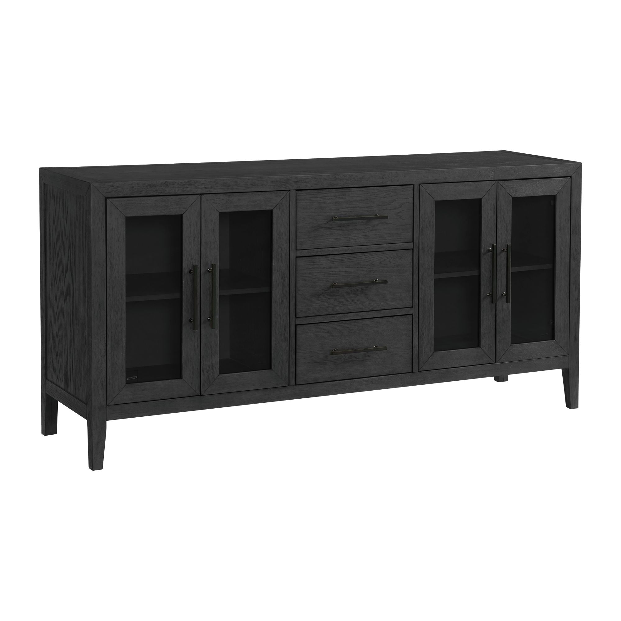 Versailles Contemporary Server in Black