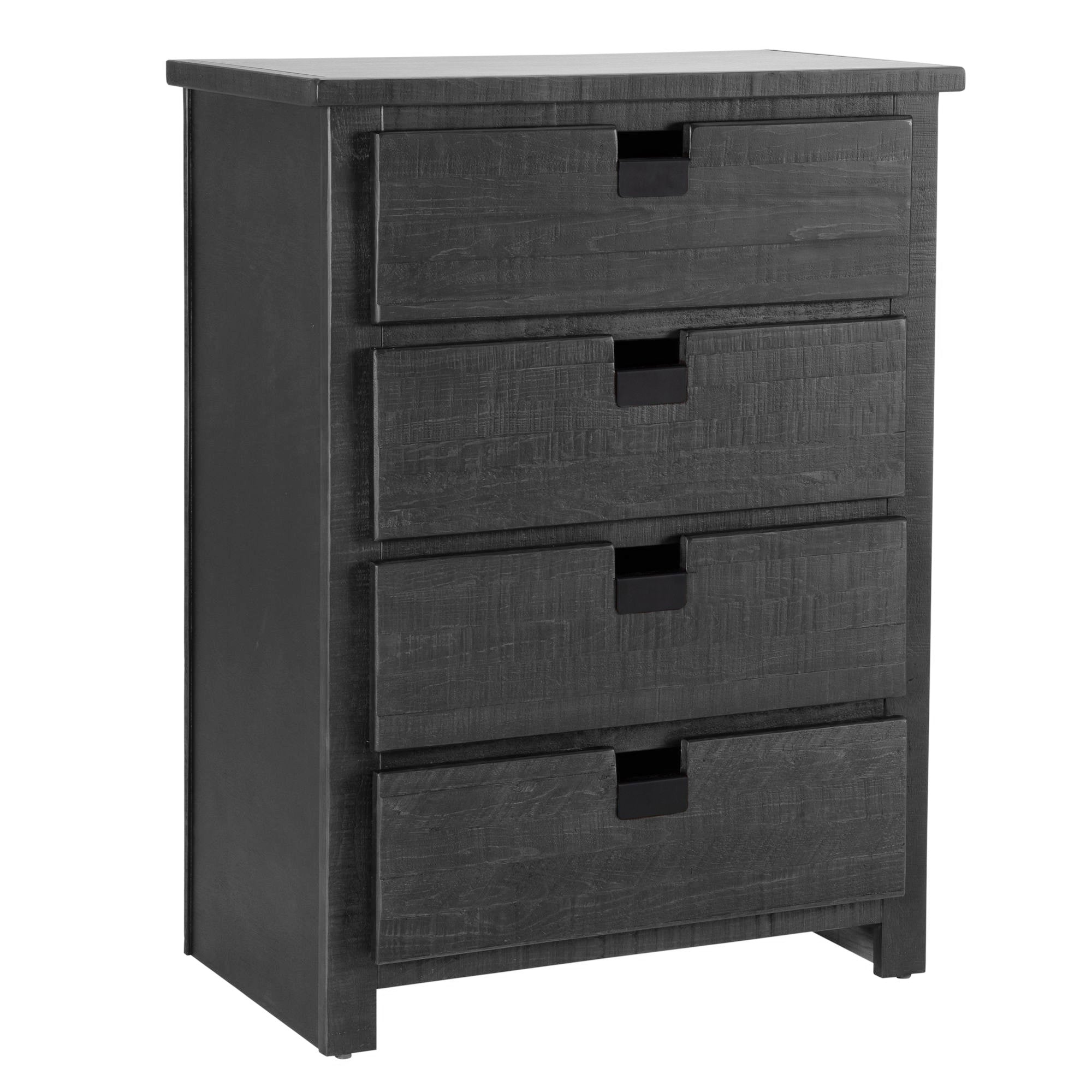 Vista Grey - Rough Finish 4 Drawer Chest