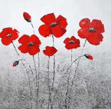 TT1055B- Red Poppies   39x39