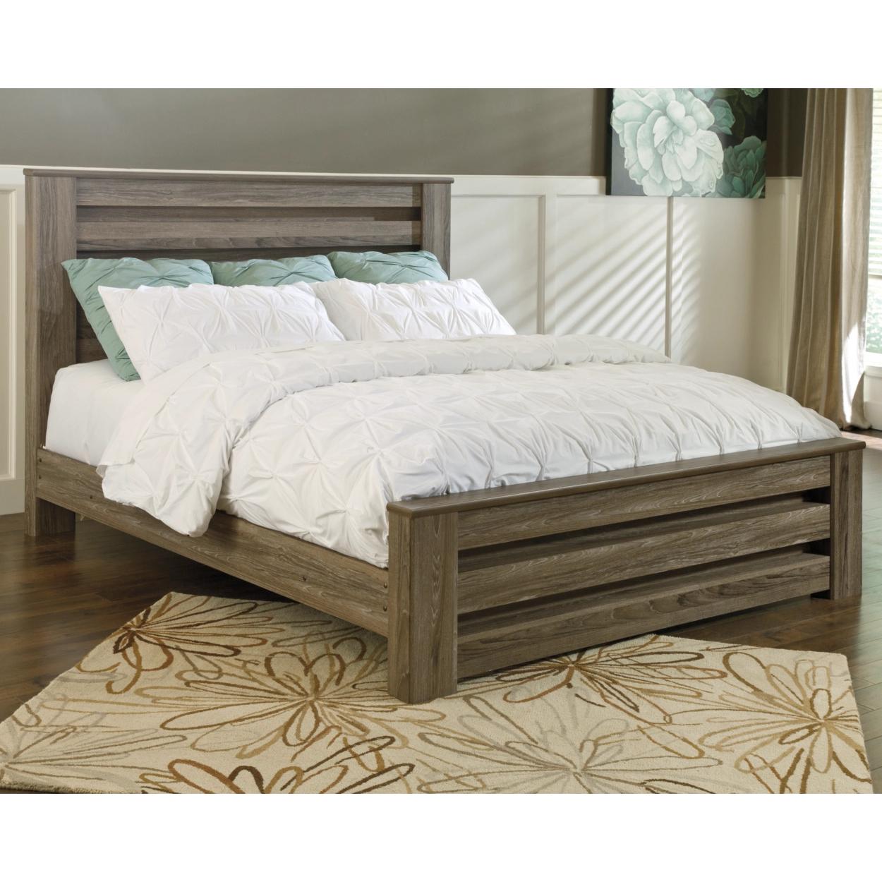 Signature Design by Ashley Zelen Queen Poster Bed B248-67/B248-64/B248-98