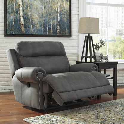 Signature Design by Ashley Austere Fabric Recliner with Wall Recline 3840152