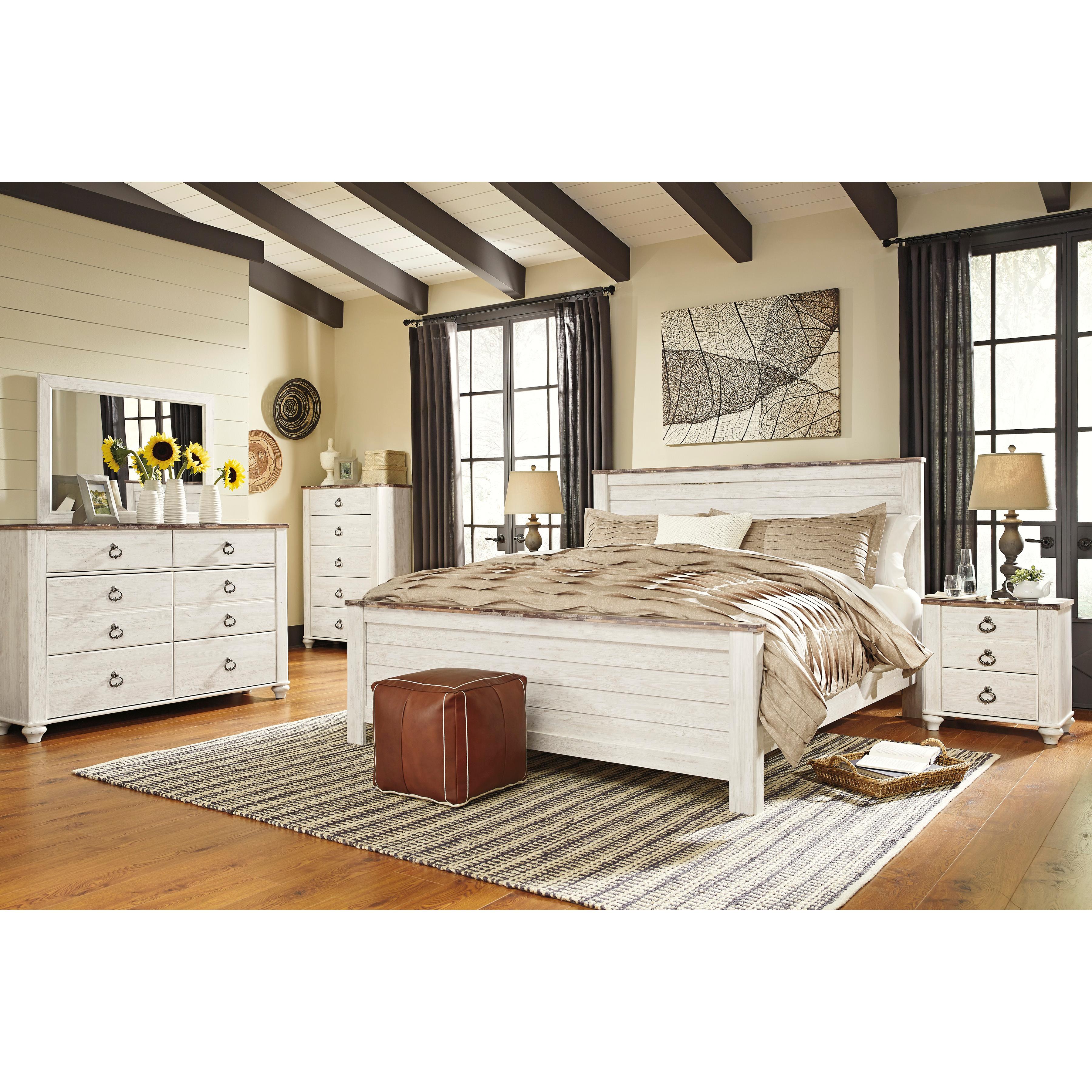 Signature Design by Ashley Willowton King Panel Bed B267-58/B267-56/B267-99