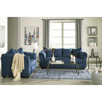 Signature Design by Ashley Darcy Stationary Fabric Loveseat 7500735