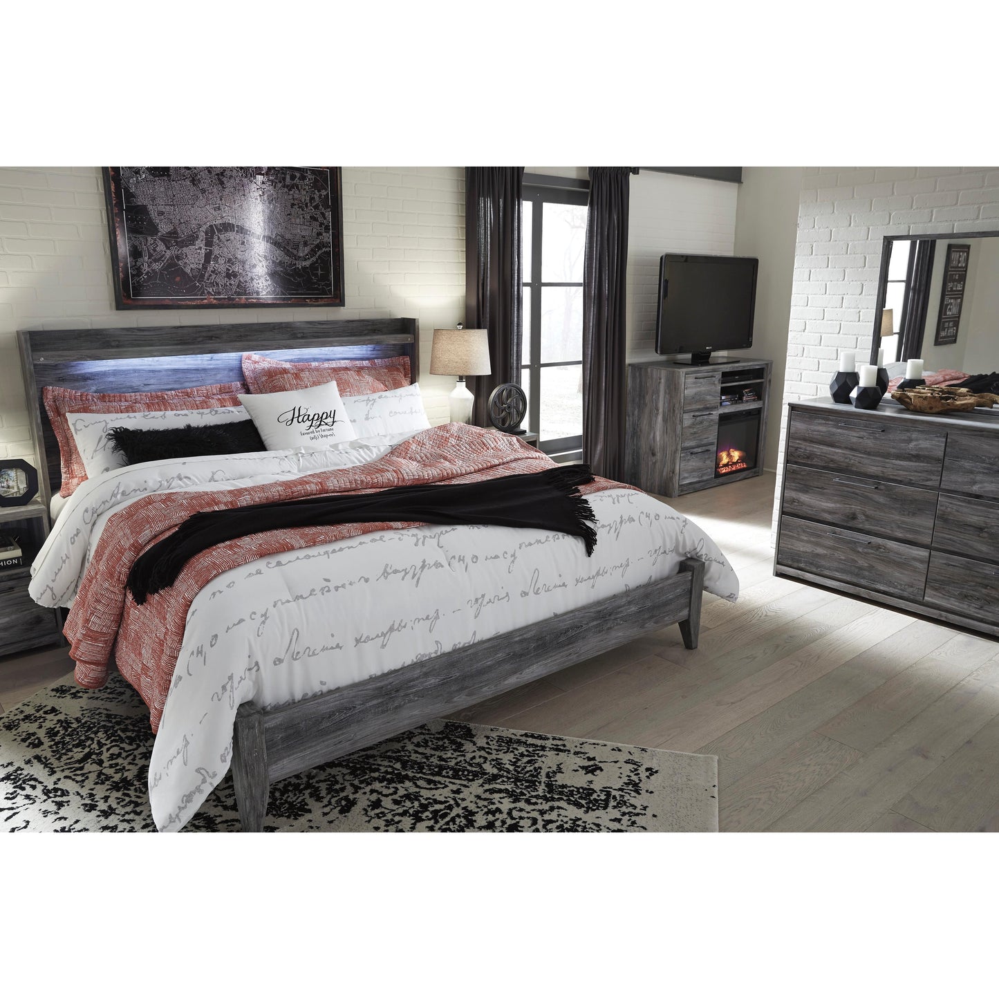 Signature Design by Ashley Baystorm King Panel Bed B221-58/B221-56