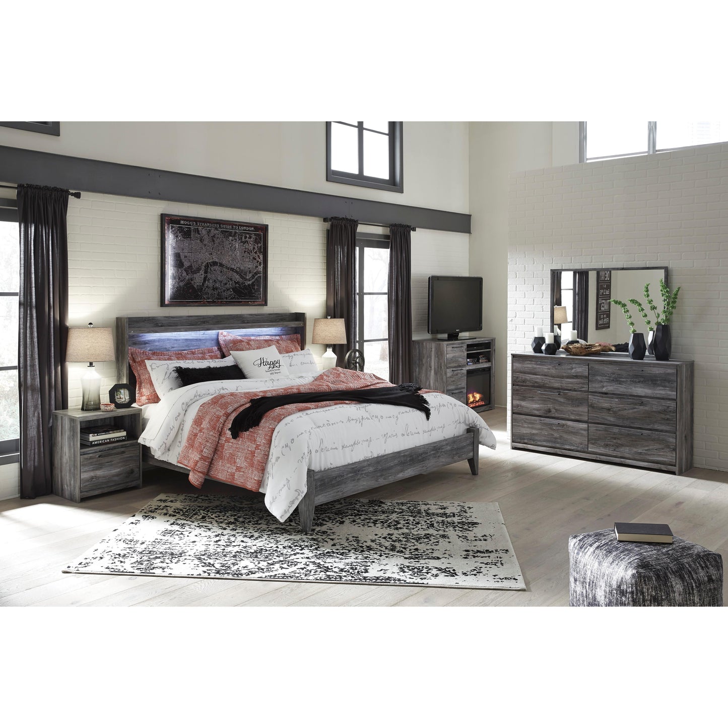 Signature Design by Ashley Baystorm King Panel Bed B221-58/B221-56