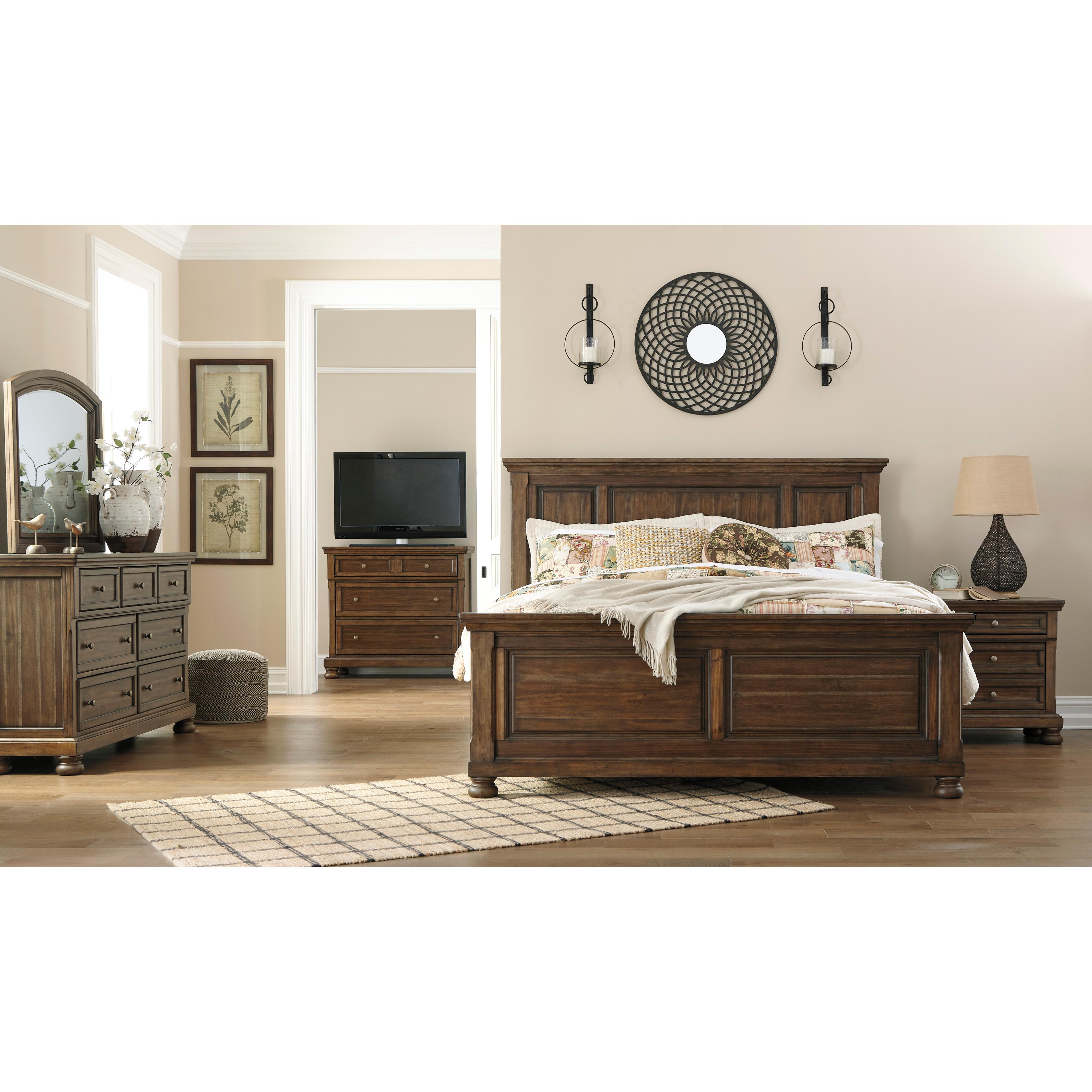 Signature Design by Ashley Flynnter King Panel Bed B719-58/B719-56/B719-97