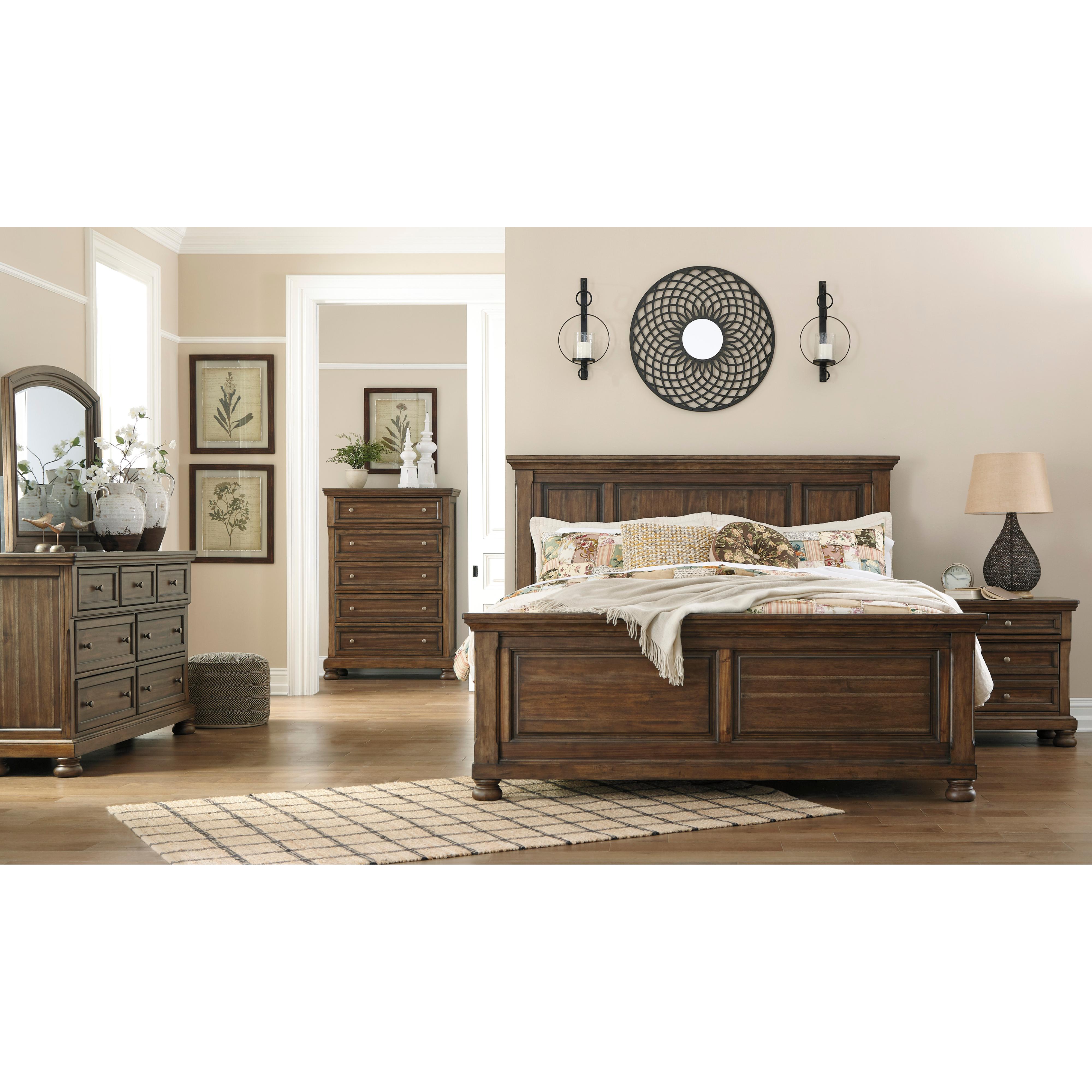 Signature Design by Ashley Flynnter King Panel Bed B719-58/B719-56/B719-97