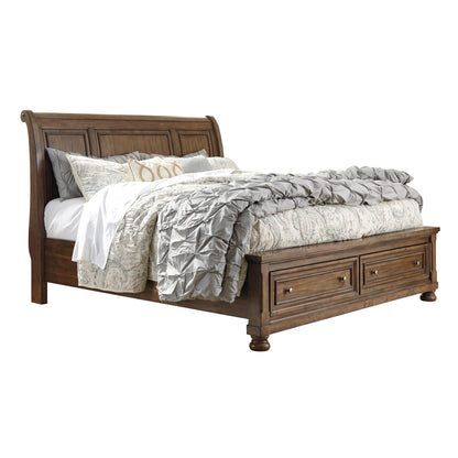 Signature Design by Ashley Flynnter Queen Sleigh Bed with Storage B719-77/B719-74/B719-98