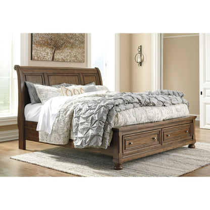 Signature Design by Ashley Flynnter Queen Sleigh Bed with Storage B719-77/B719-74/B719-98