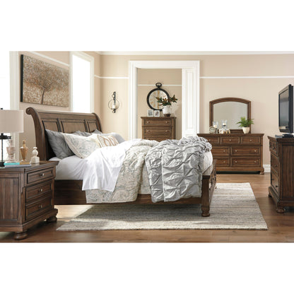 Signature Design by Ashley Flynnter Queen Sleigh Bed with Storage B719-77/B719-74/B719-98