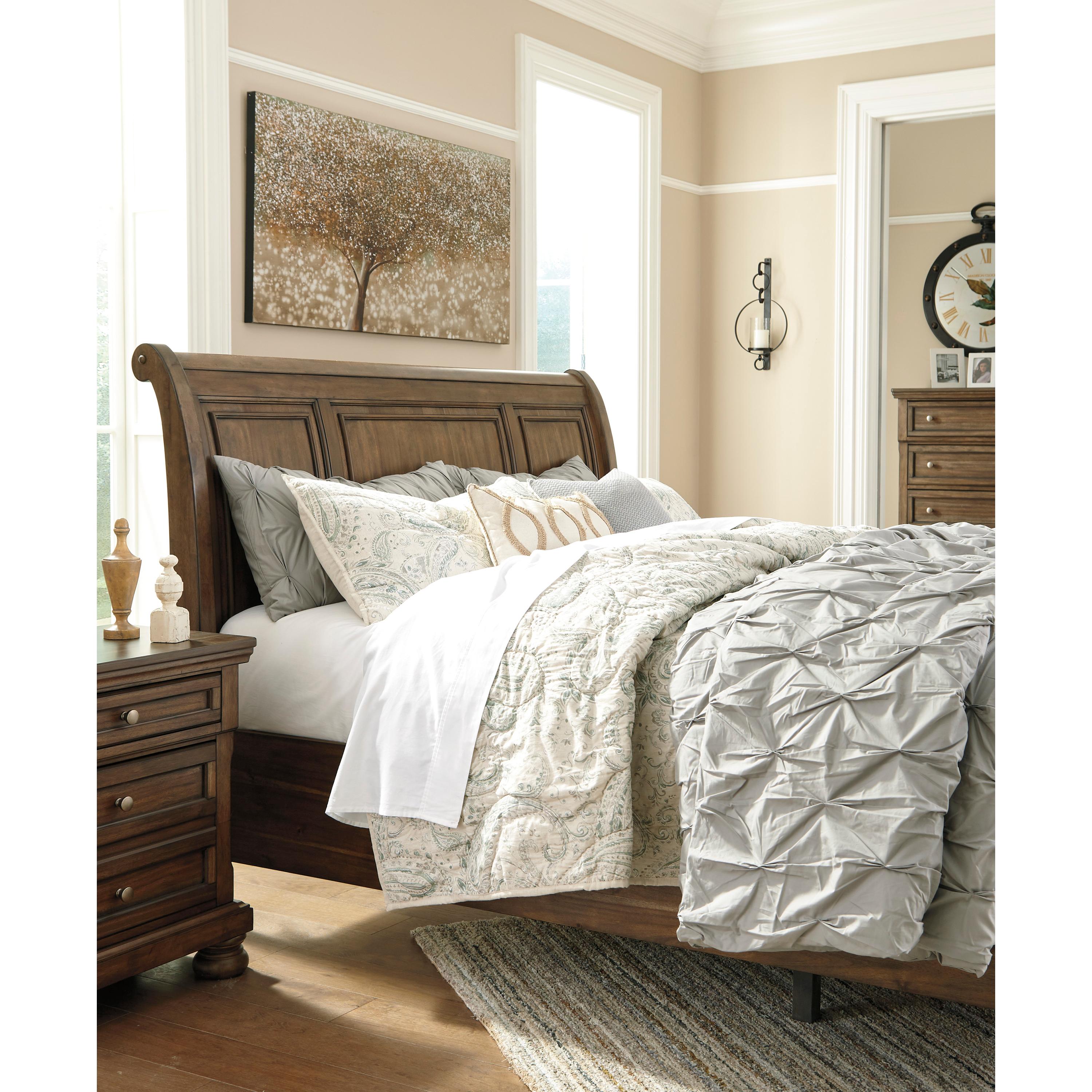 Signature Design by Ashley Flynnter King Sleigh Bed with Storage B719-78/B719-76/B719-99