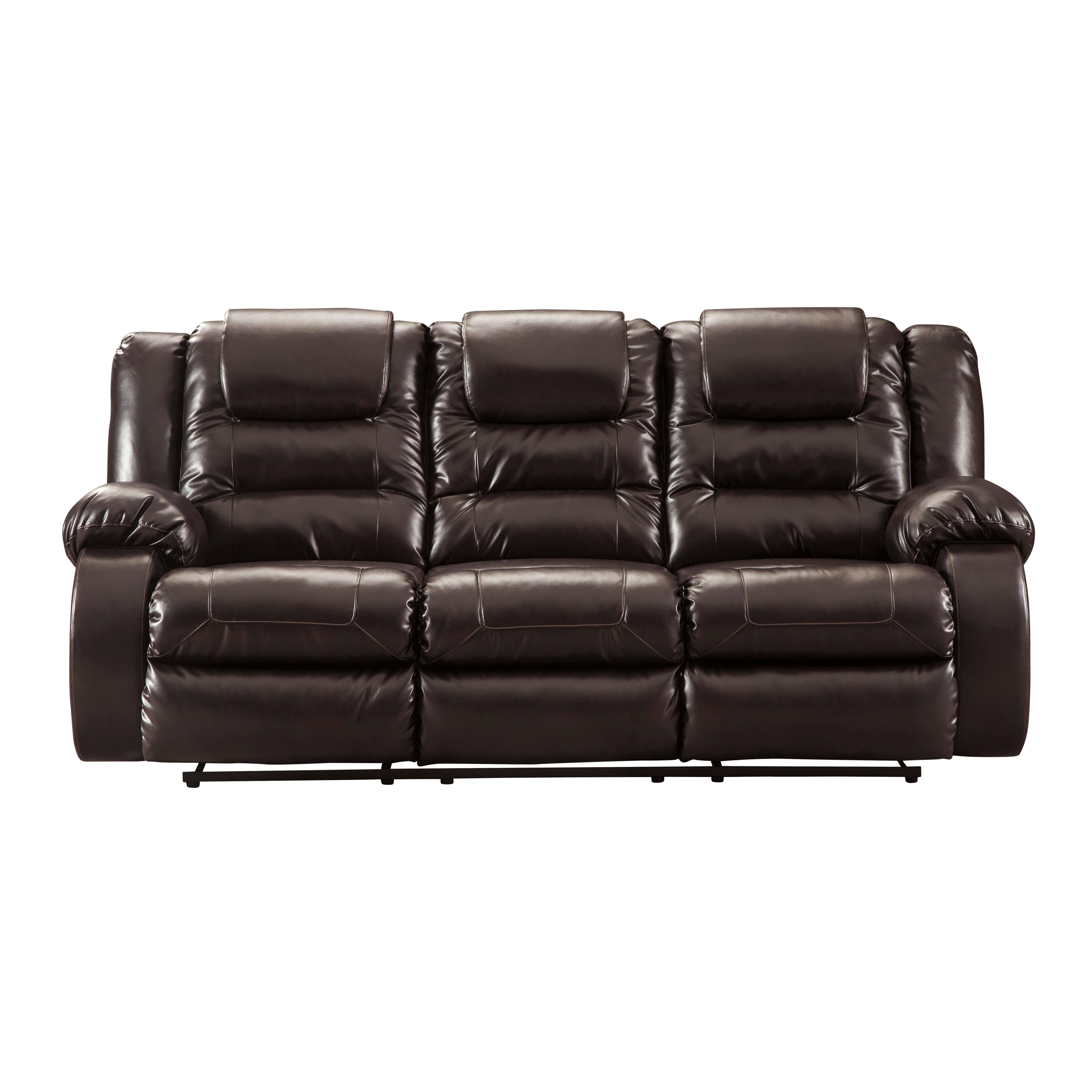 Signature Design by Ashley Vacherie Reclining Leather Look Sofa 7930788