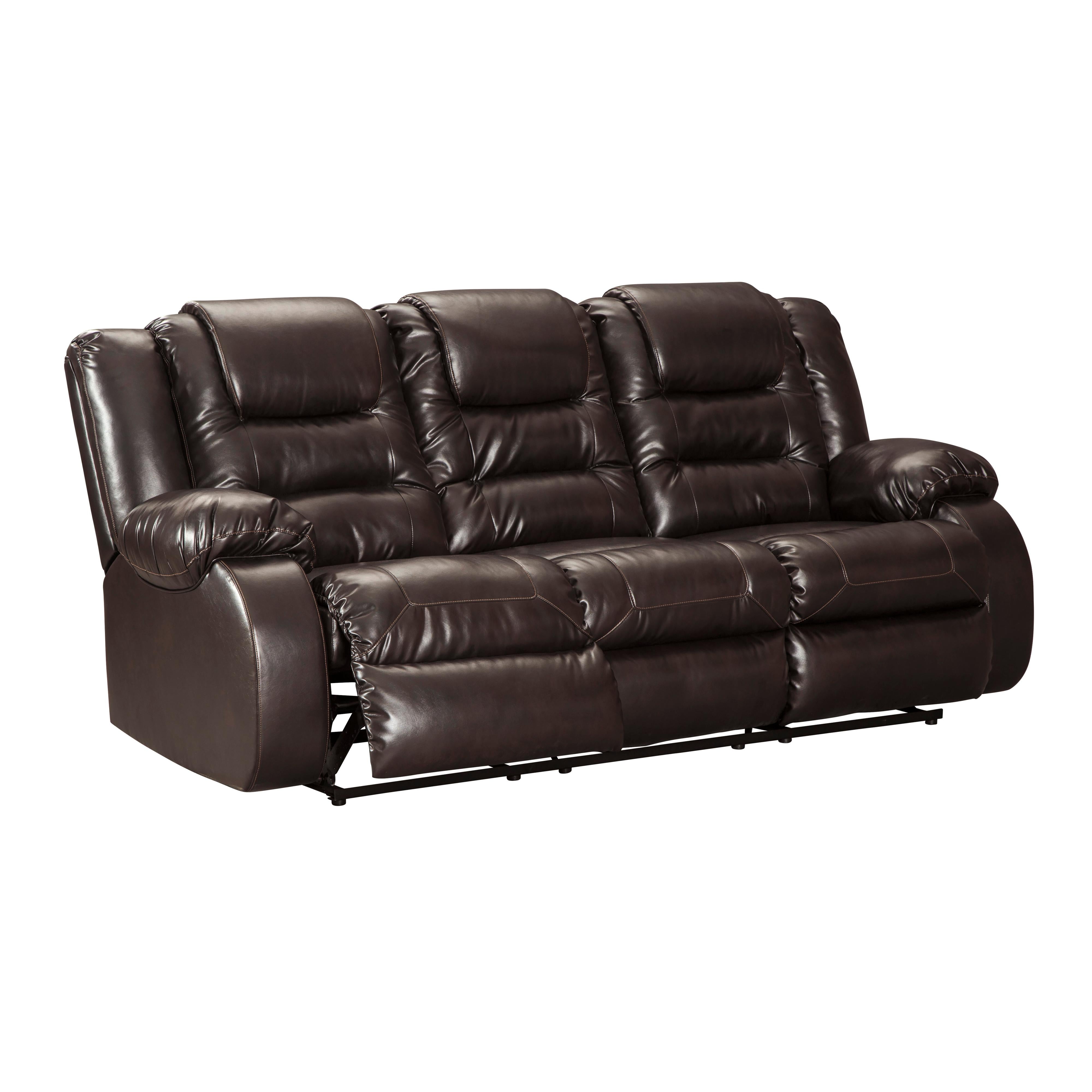 Signature Design by Ashley Vacherie Reclining Leather Look Sofa 7930788