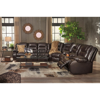 Signature Design by Ashley Vacherie Reclining Leather Look Loveseat 7930794