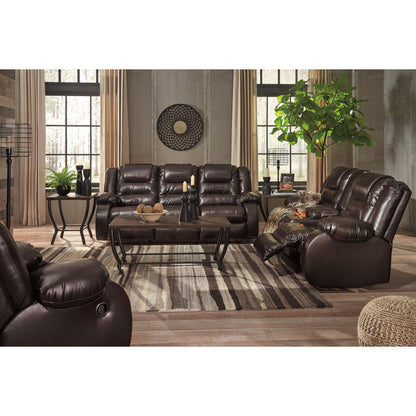 Signature Design by Ashley Vacherie Reclining Leather Look Loveseat 7930794