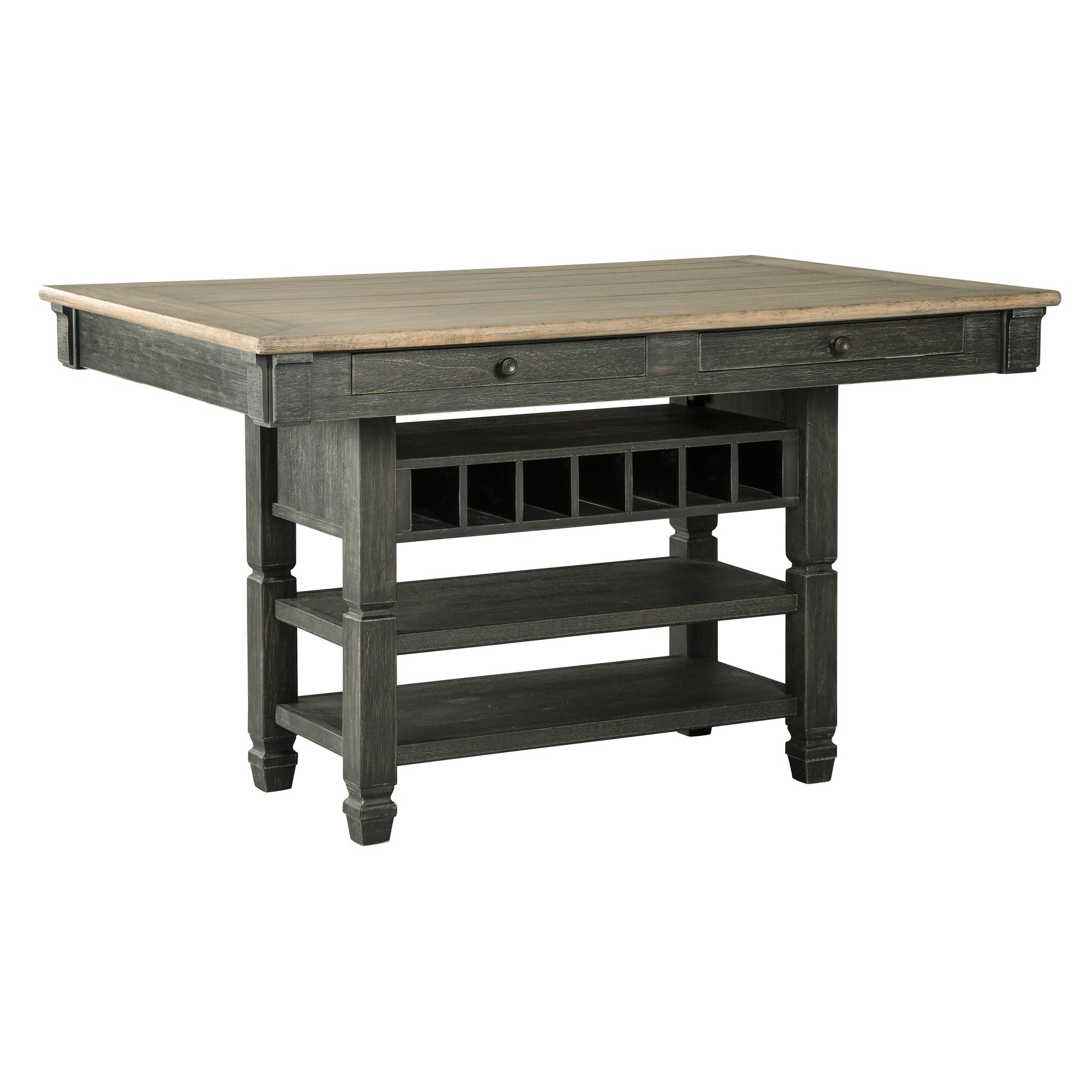 Signature Design by Ashley Tyler Creek Counter Height Dining Table with Pedestal Base D736-32