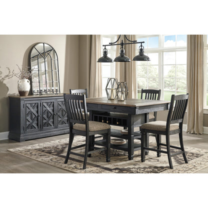 Signature Design by Ashley Tyler Creek Counter Height Dining Table with Pedestal Base D736-32