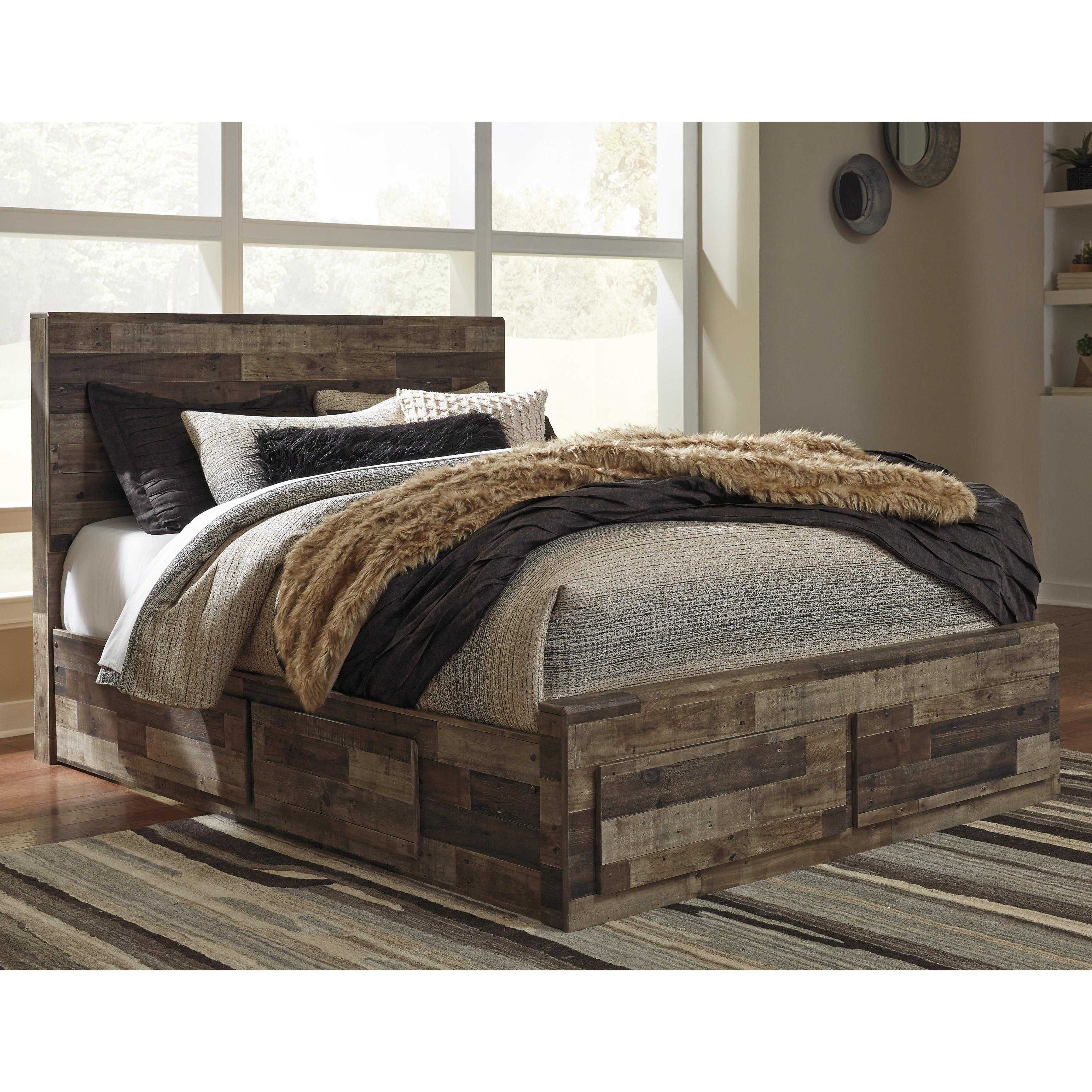 Benchcraft Derekson Queen Panel Bed with Storage B200-57/B200-54S/B200-60/B200-60/B100-13