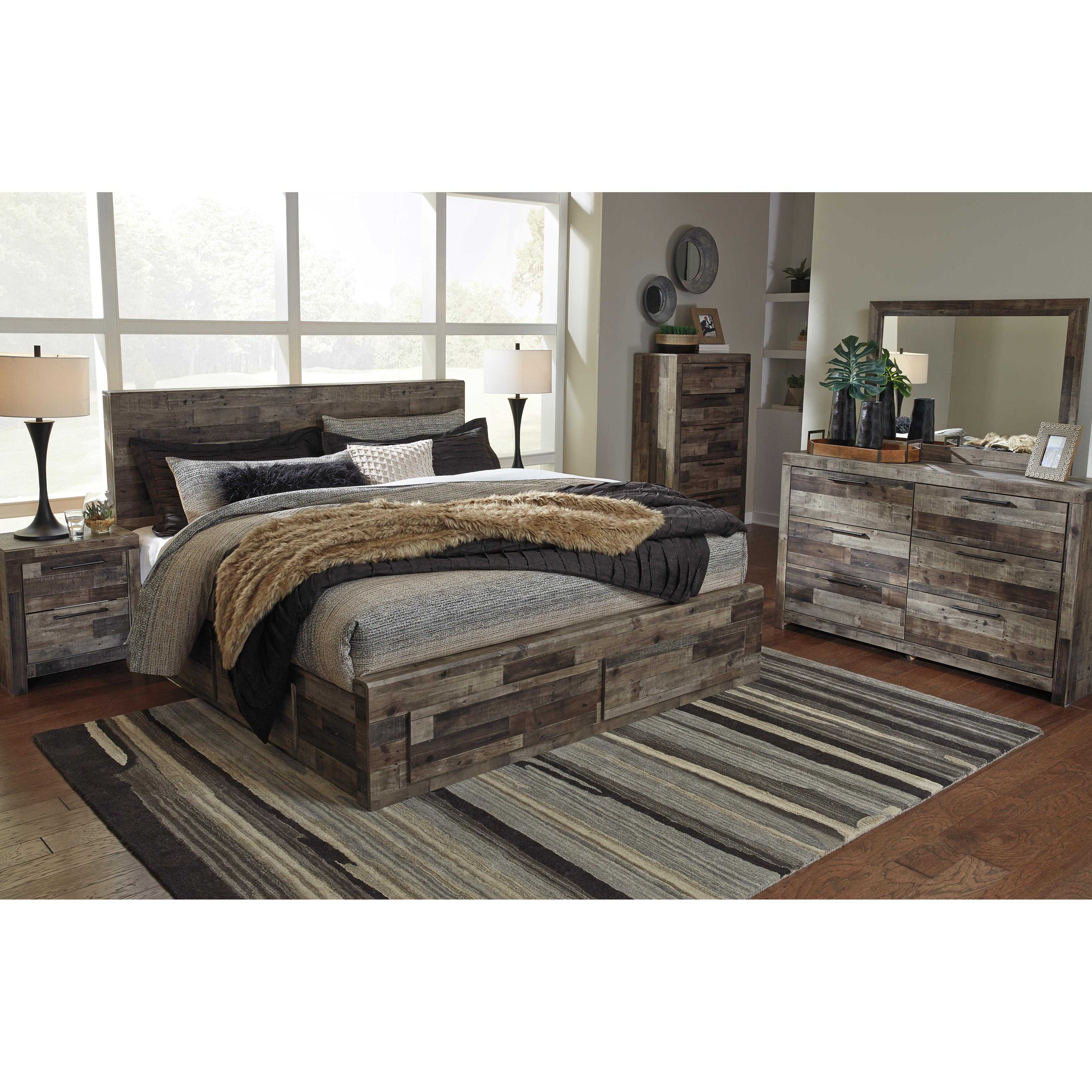 Benchcraft Derekson King Panel Bed with Storage B200-58/B200-56S/B200-60/B200-60/B100-14