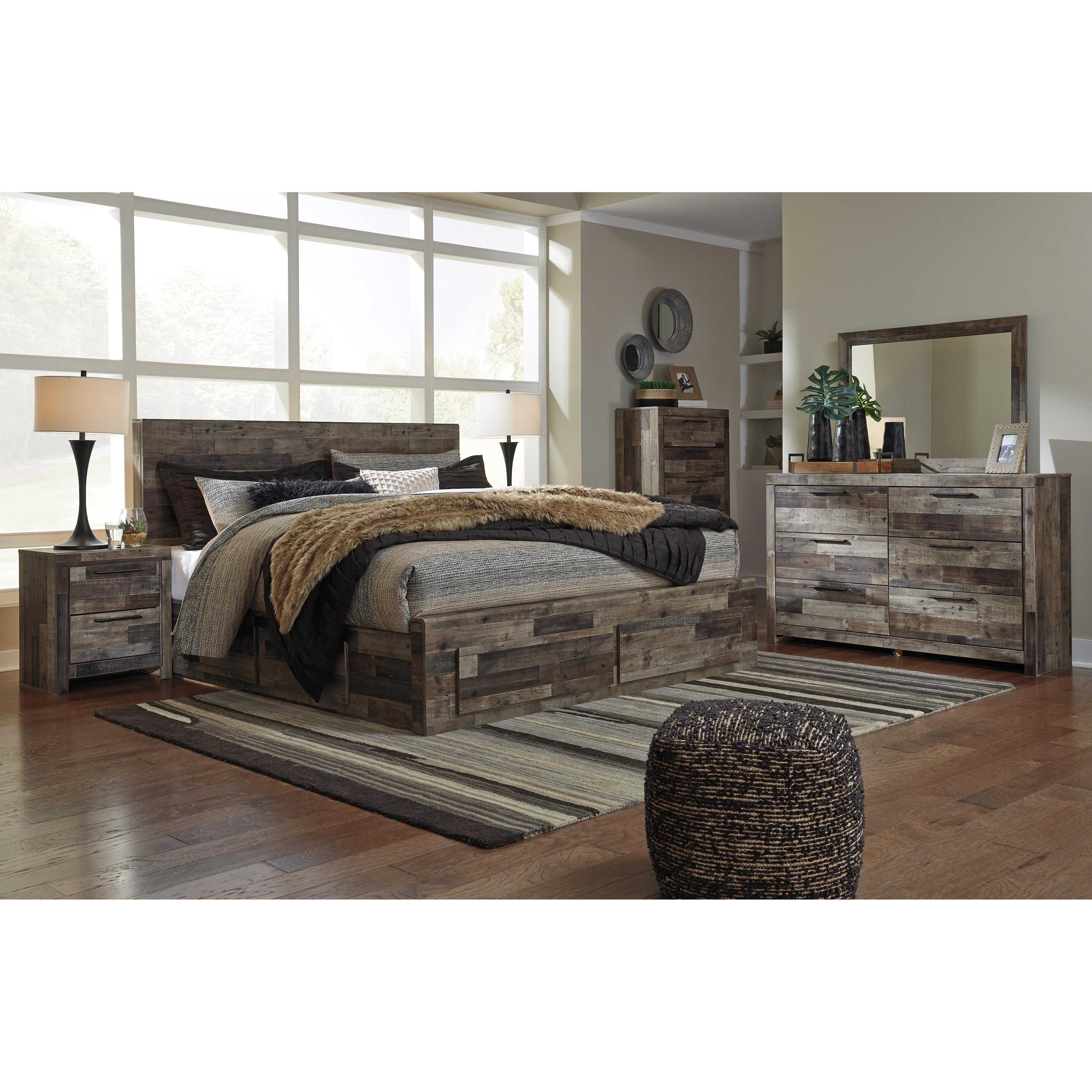 Benchcraft Derekson King Panel Bed with Storage B200-58/B200-56S/B200-60/B200-60/B100-14