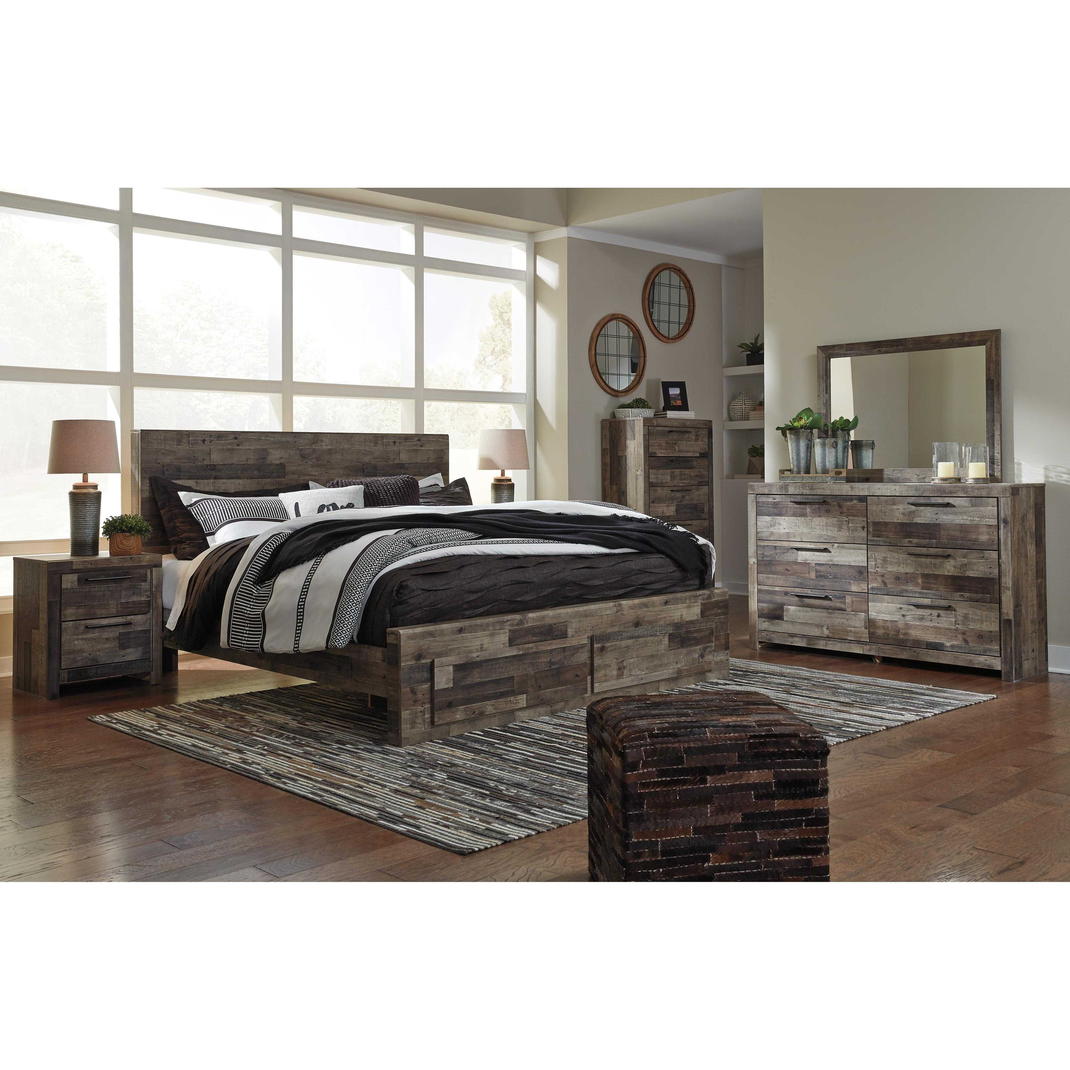 Benchcraft Derekson King Panel Bed with Storage B200-58/B200-56S/B200-95/B100-14