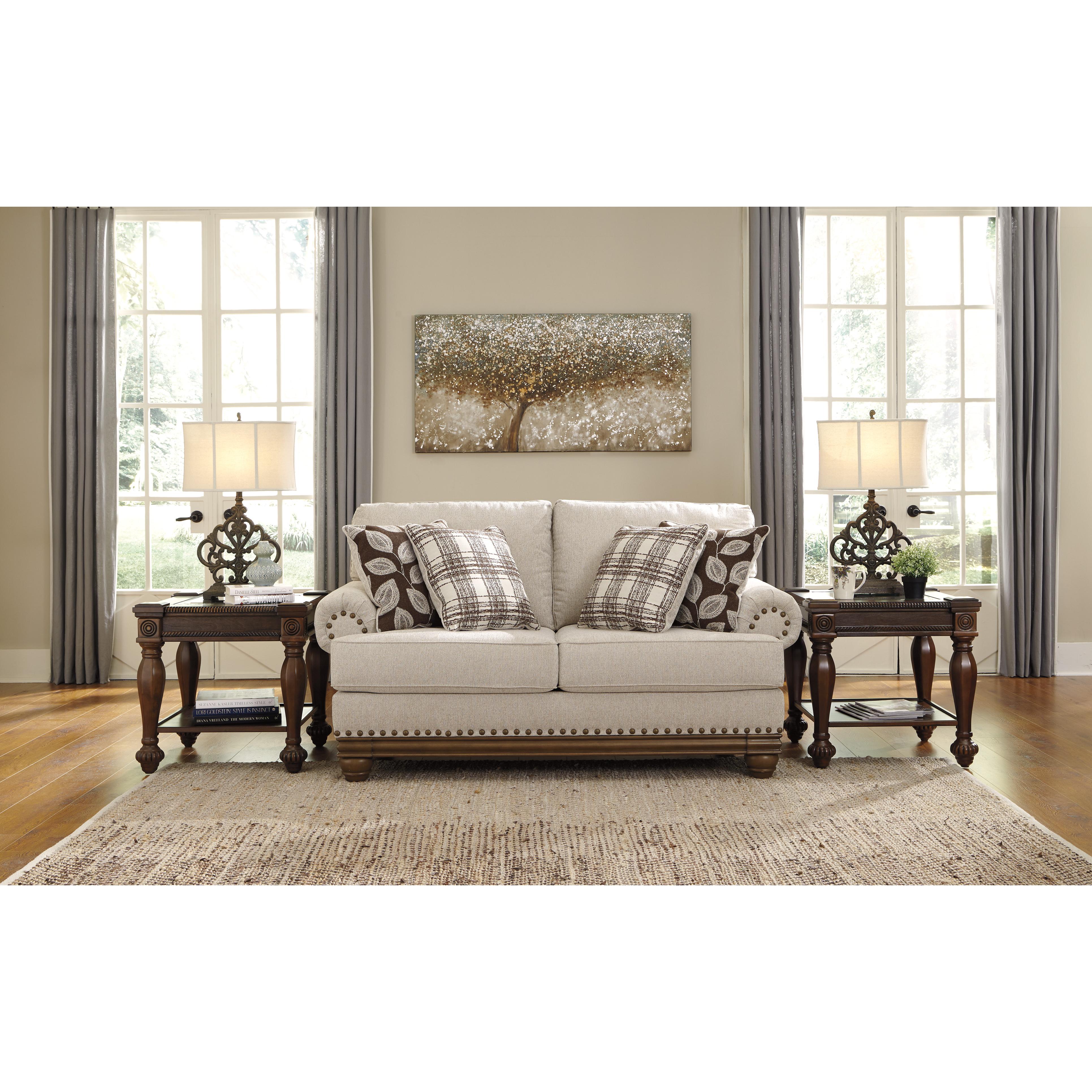 Signature Design by Ashley Harleson Stationary Fabric Loveseat 1510435