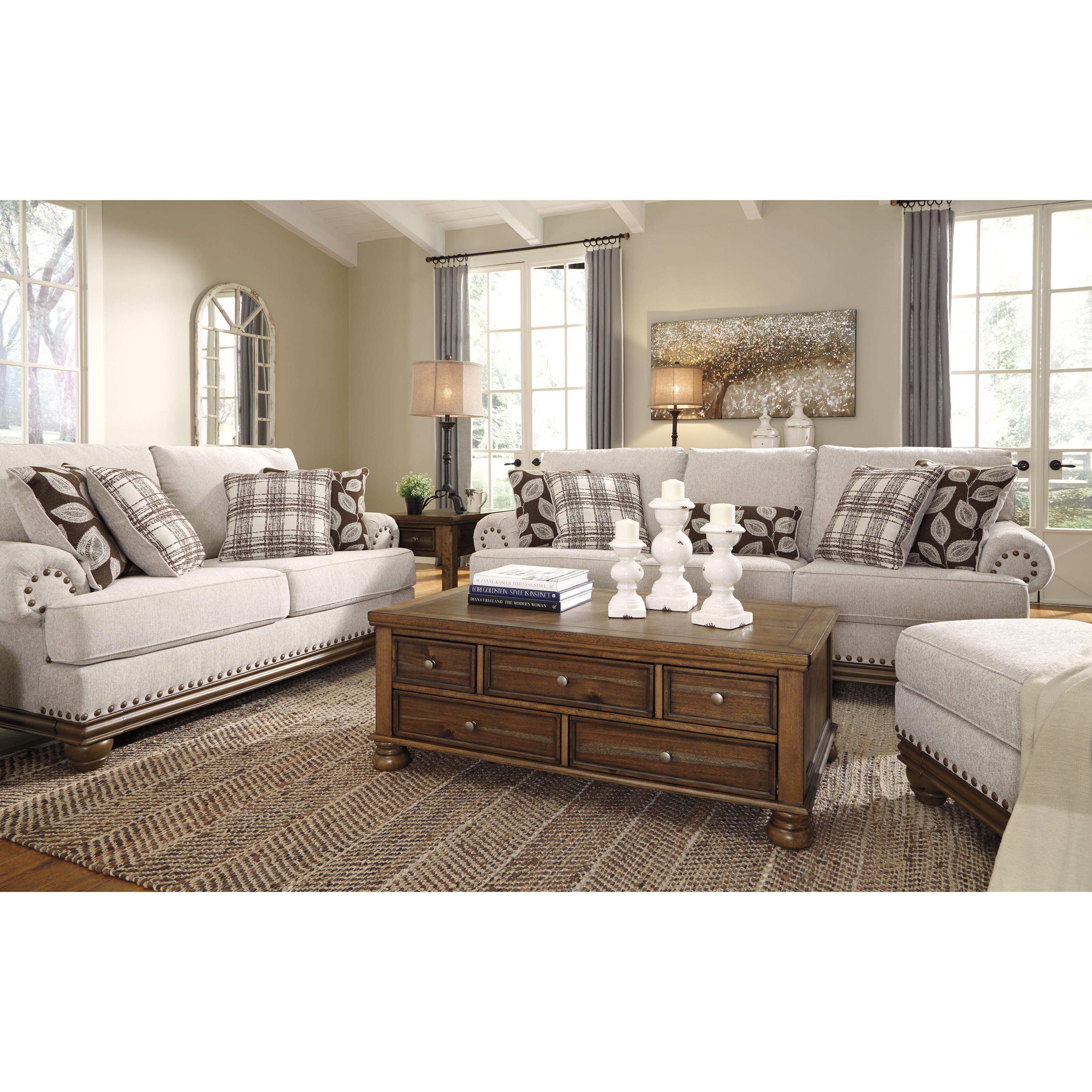 Signature Design by Ashley Harleson Stationary Fabric Loveseat 1510435