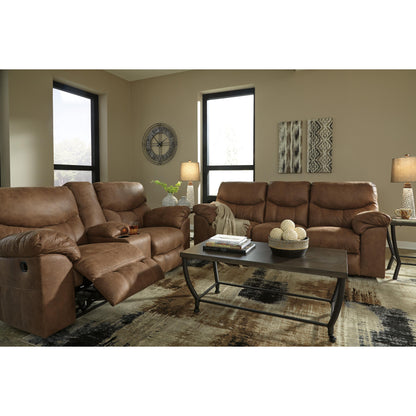 Signature Design by Ashley Boxberg Reclining Leather Look Loveseat 3380294