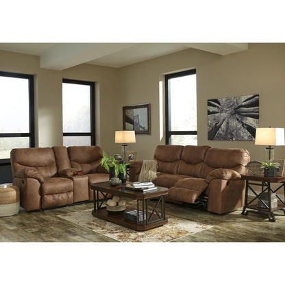 Signature Design by Ashley Boxberg Reclining Leather Look Loveseat 3380294