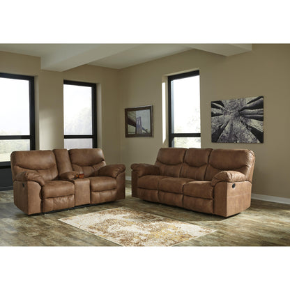 Signature Design by Ashley Boxberg Reclining Leather Look Loveseat 3380294