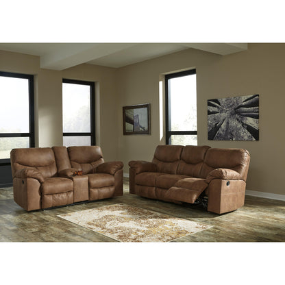 Signature Design by Ashley Boxberg Reclining Leather Look Loveseat 3380294