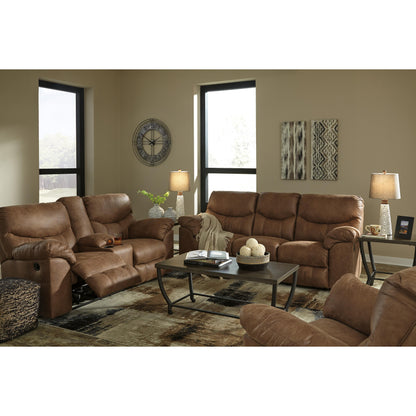 Signature Design by Ashley Boxberg Reclining Leather Look Loveseat 3380294