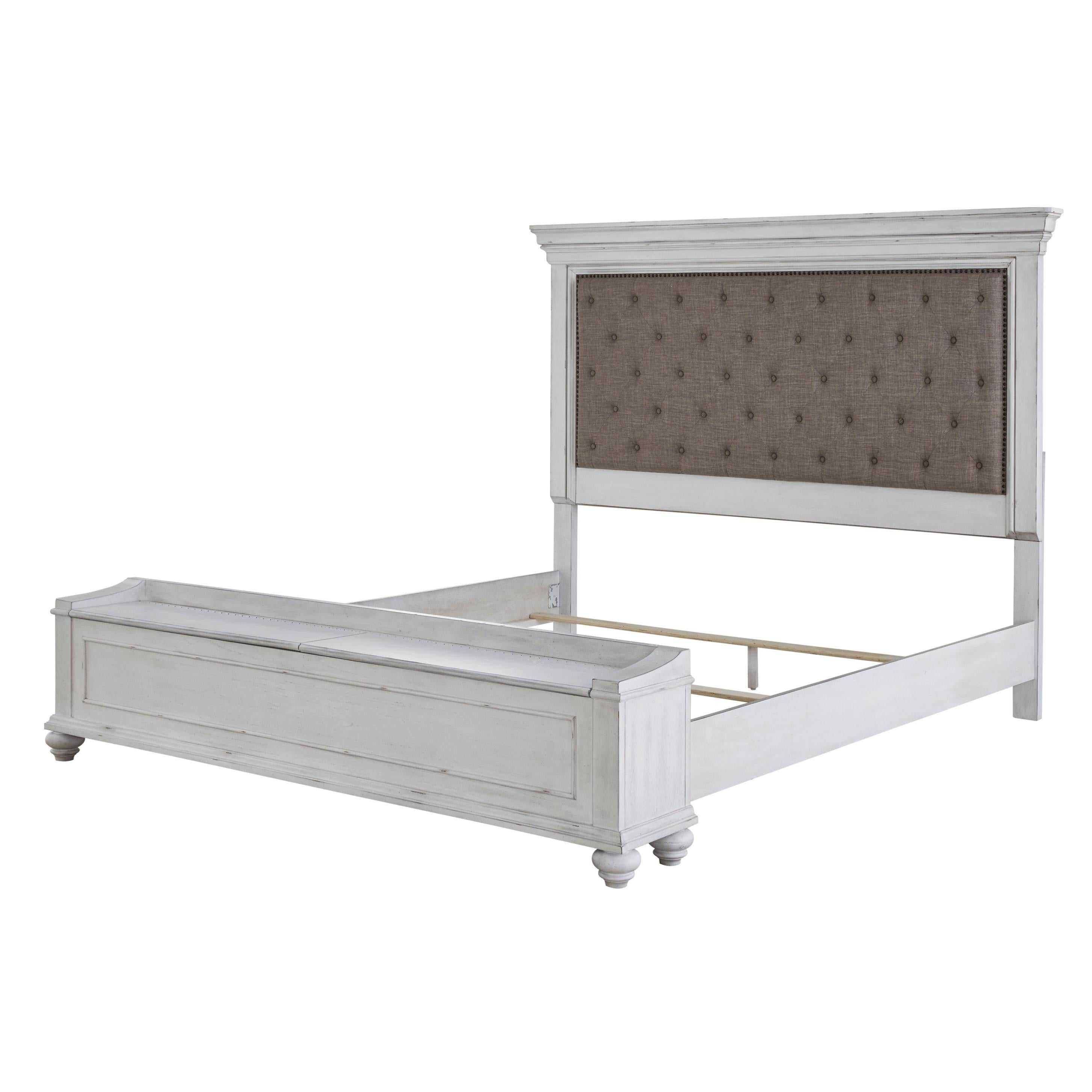 Benchcraft Kanwyn King Upholstered Panel Bed with Storage B777-158/B777-56S/B777-97