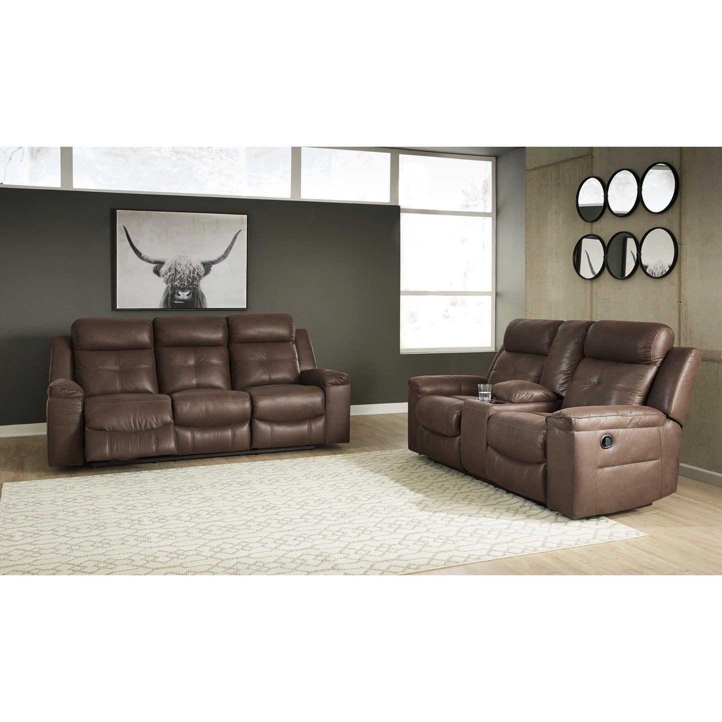 Signature Design by Ashley Jesolo Reclining Fabric Sofa 8670488