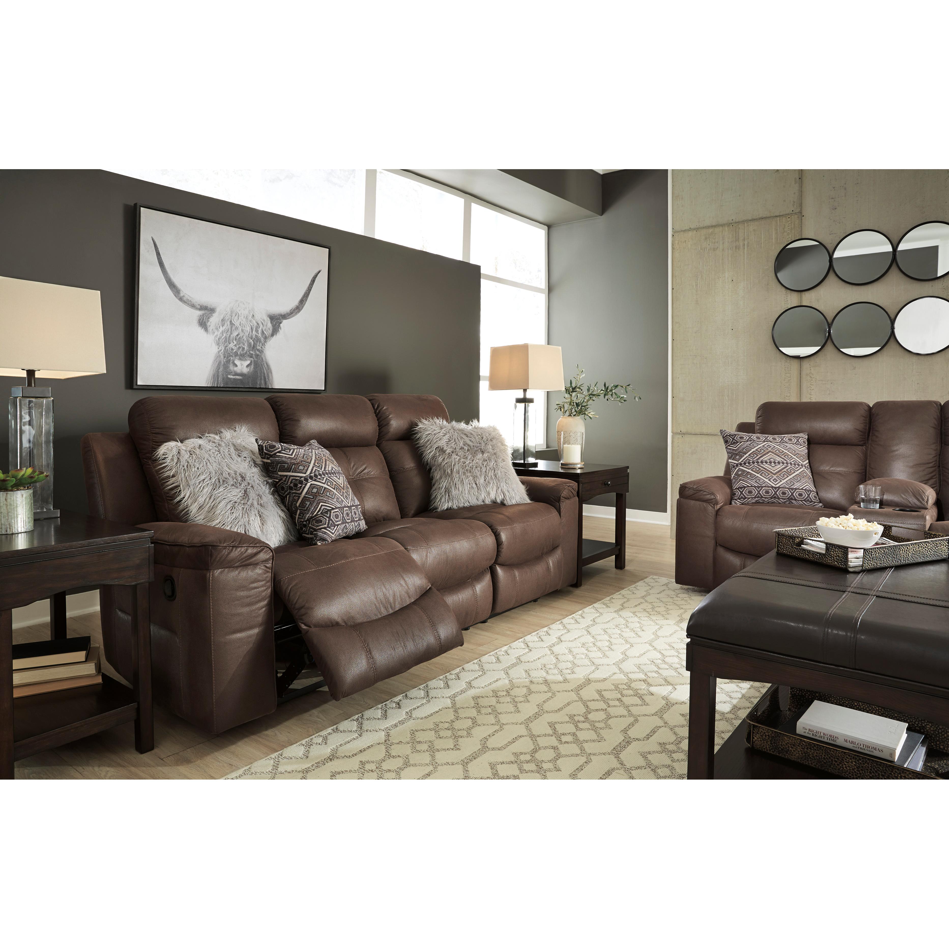 Signature Design by Ashley Jesolo Reclining Fabric Sofa 8670488