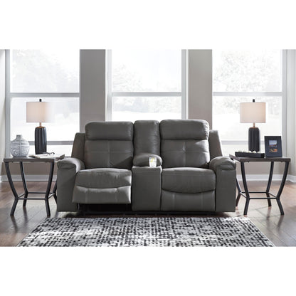 Signature Design by Ashley Jesolo Reclining Fabric Loveseat 8670594