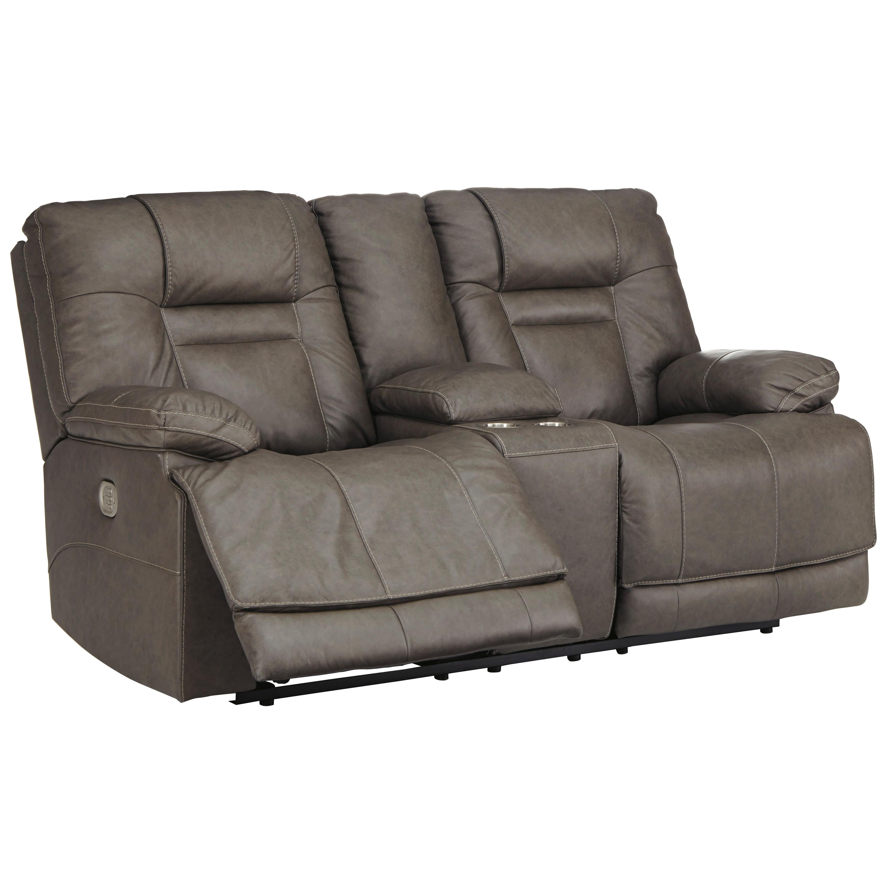 Signature Design by Ashley Wurstrow Power Reclining Leather Match Loveseat U5460218