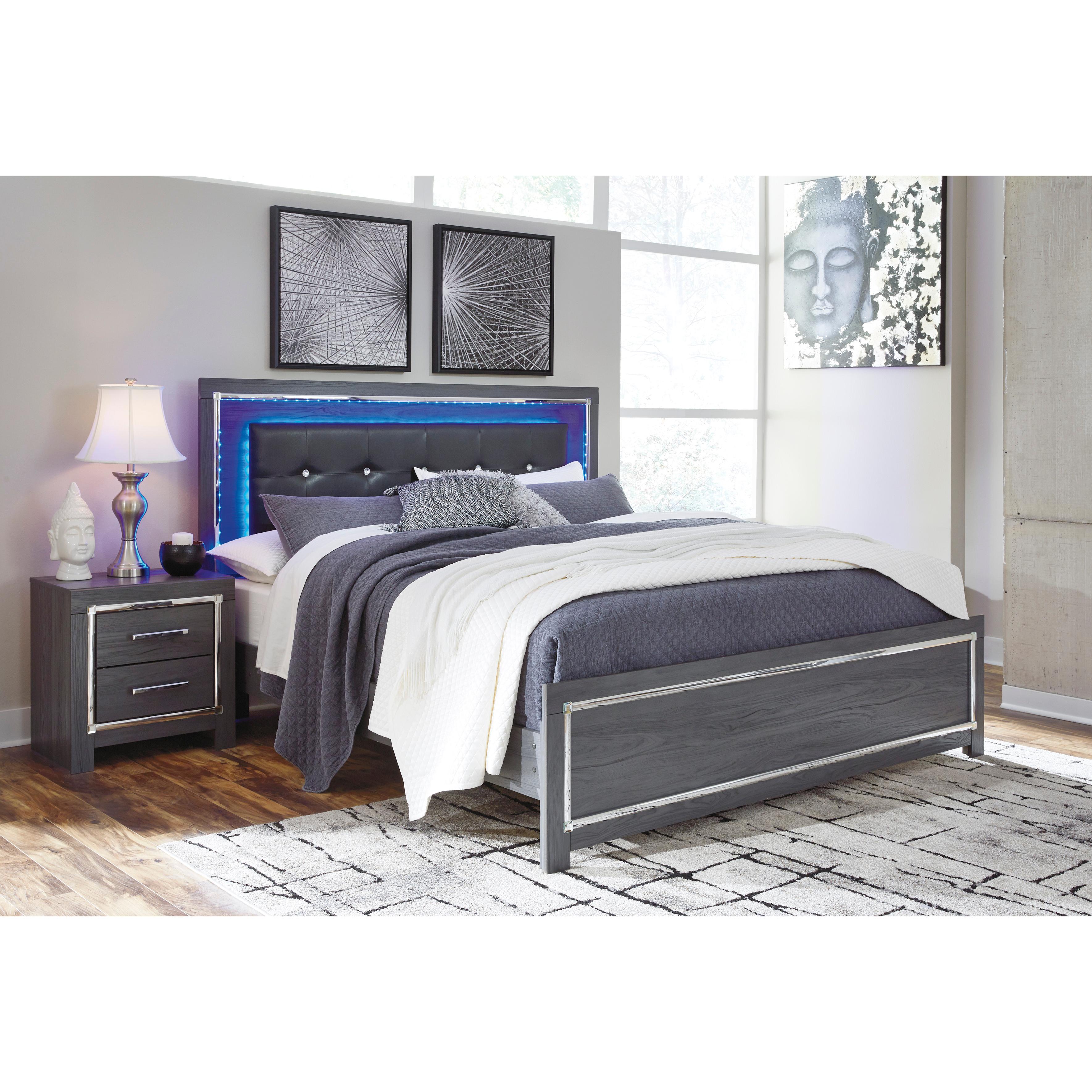 Signature Design by Ashley Lodanna King Upholstered Panel Bed B214-58/B214-56/B214-97