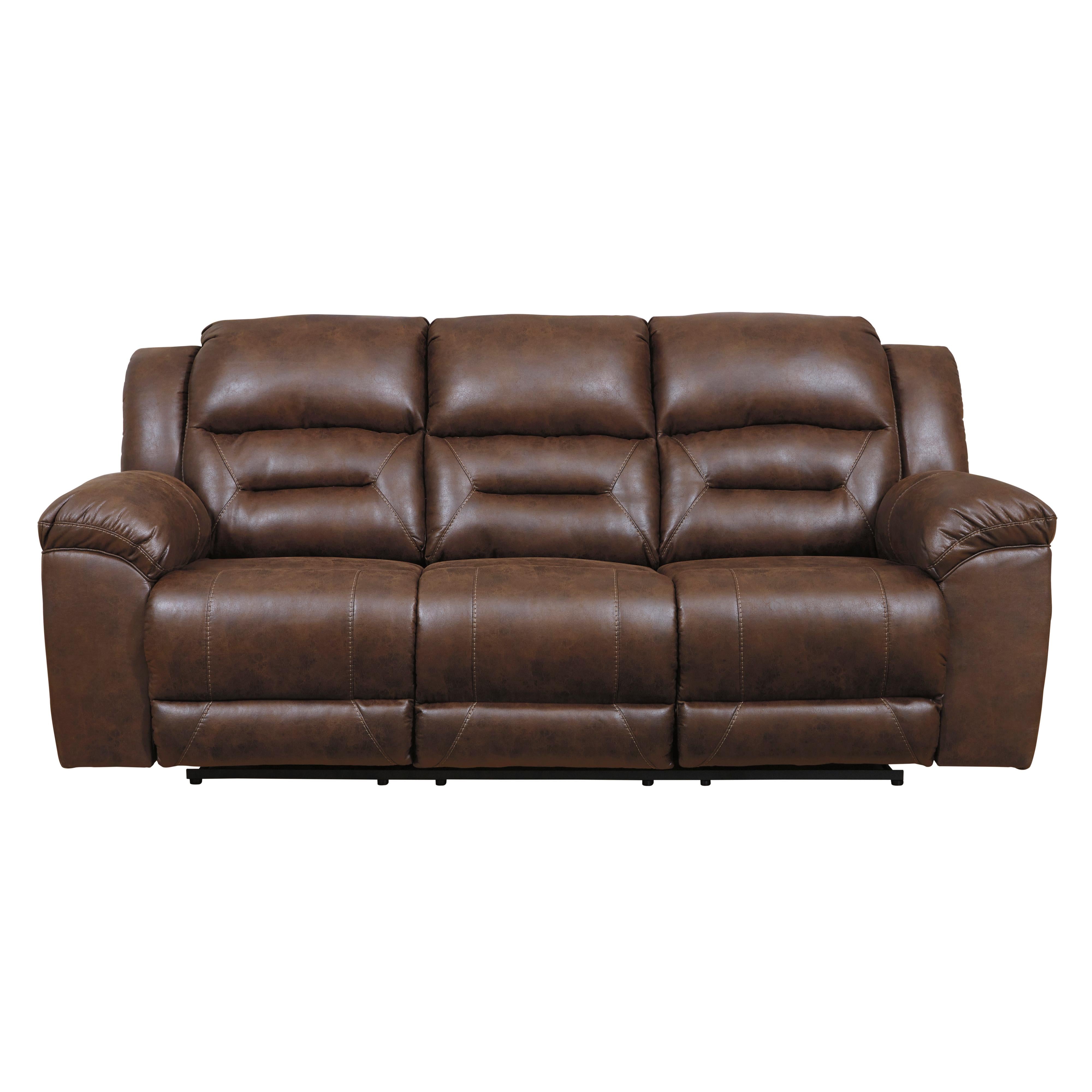 Signature Design by Ashley Stoneland Reclining Leather Look Sofa 3990488