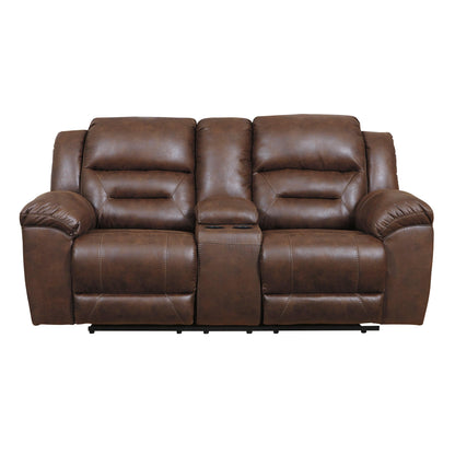 Signature Design by Ashley Stoneland Reclining Leather Look Loveseat 3990494