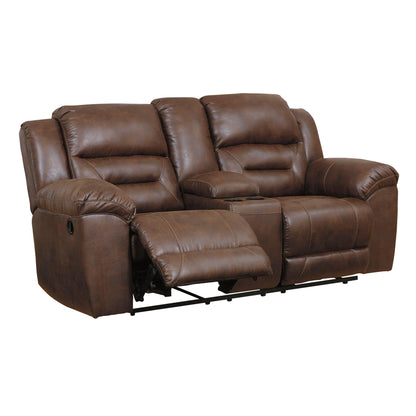 Signature Design by Ashley Stoneland Reclining Leather Look Loveseat 3990494