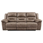 Signature Design by Ashley Stoneland Power Reclining Leather Look Sofa 3990587