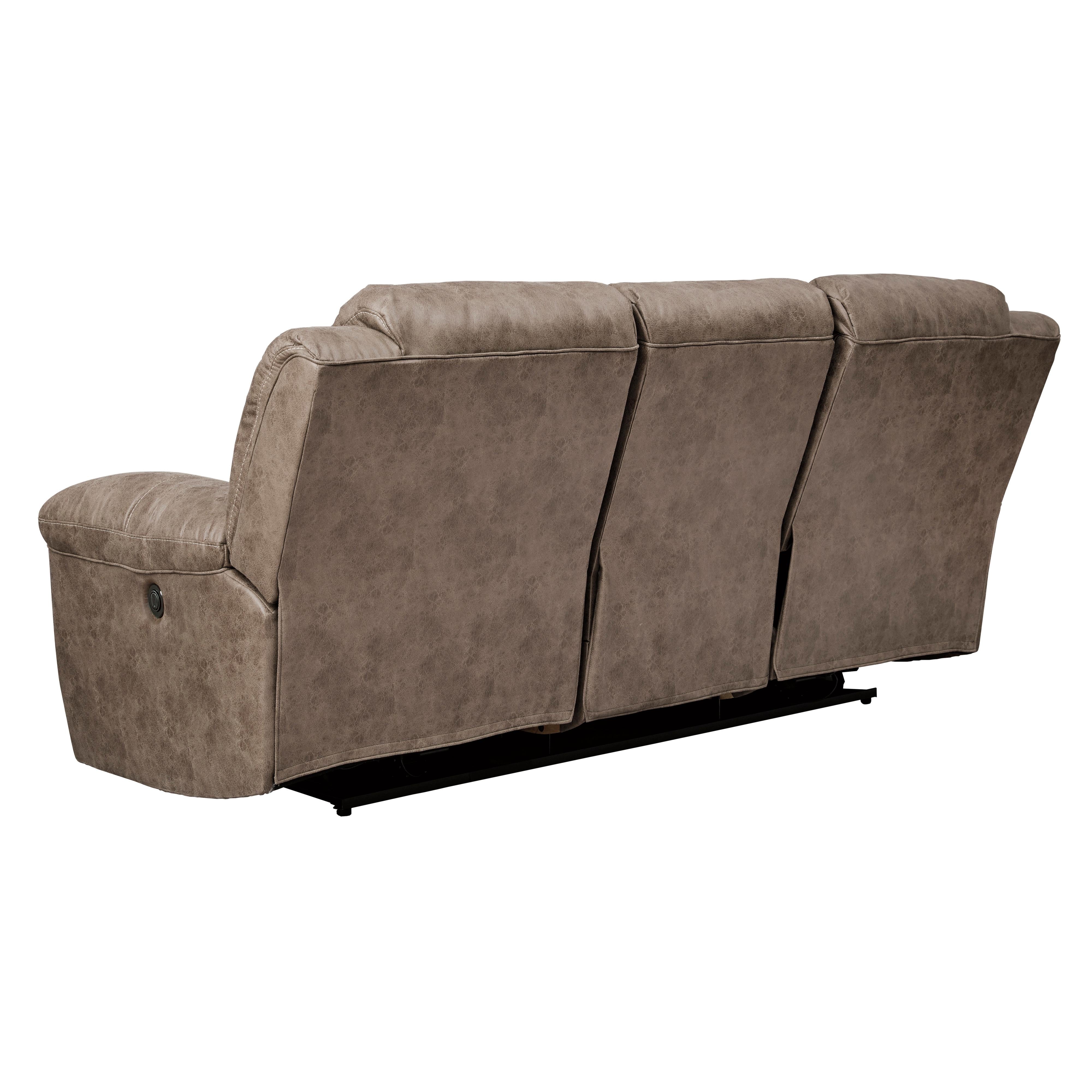 Signature Design by Ashley Stoneland Reclining Leather Look Sofa 3990588