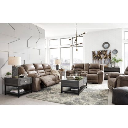 Signature Design by Ashley Stoneland Power Reclining Leather Look Loveseat 3990596