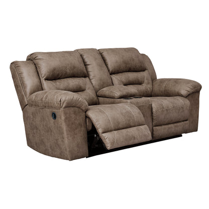 Signature Design by Ashley Stoneland Reclining Leather Look Loveseat 3990594