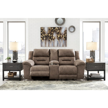 Signature Design by Ashley Stoneland Reclining Leather Look Loveseat 3990594