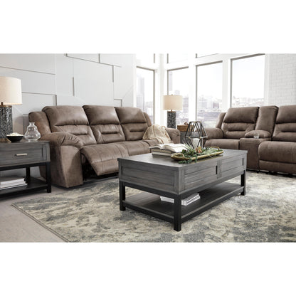 Signature Design by Ashley Stoneland Reclining Leather Look Loveseat 3990594