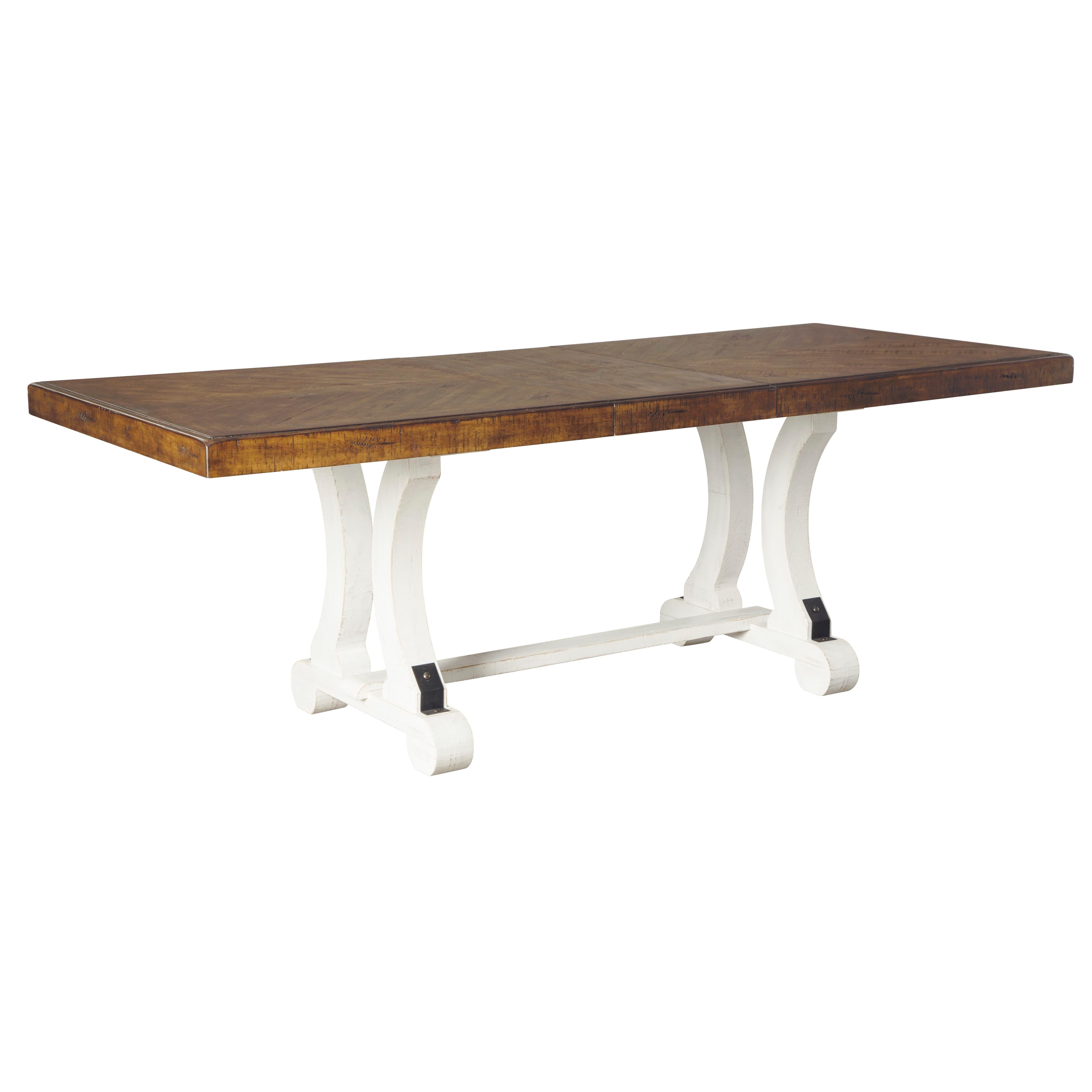 Signature Design by Ashley Valebeck Dining Table with Trestle Base D546-35