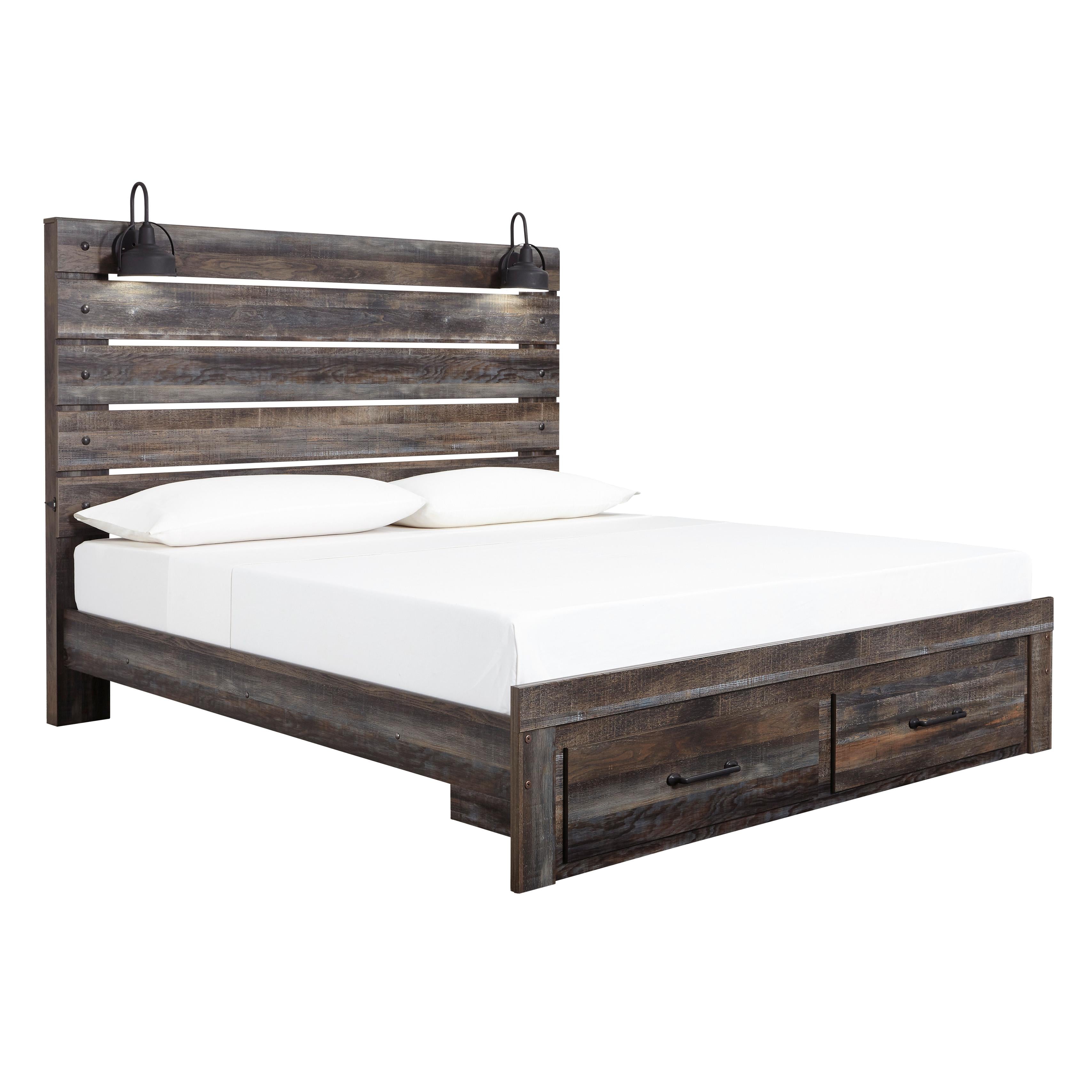 Signature Design by Ashley Drystan King Panel Bed with Storage B211-58/B211-56S/B211-97