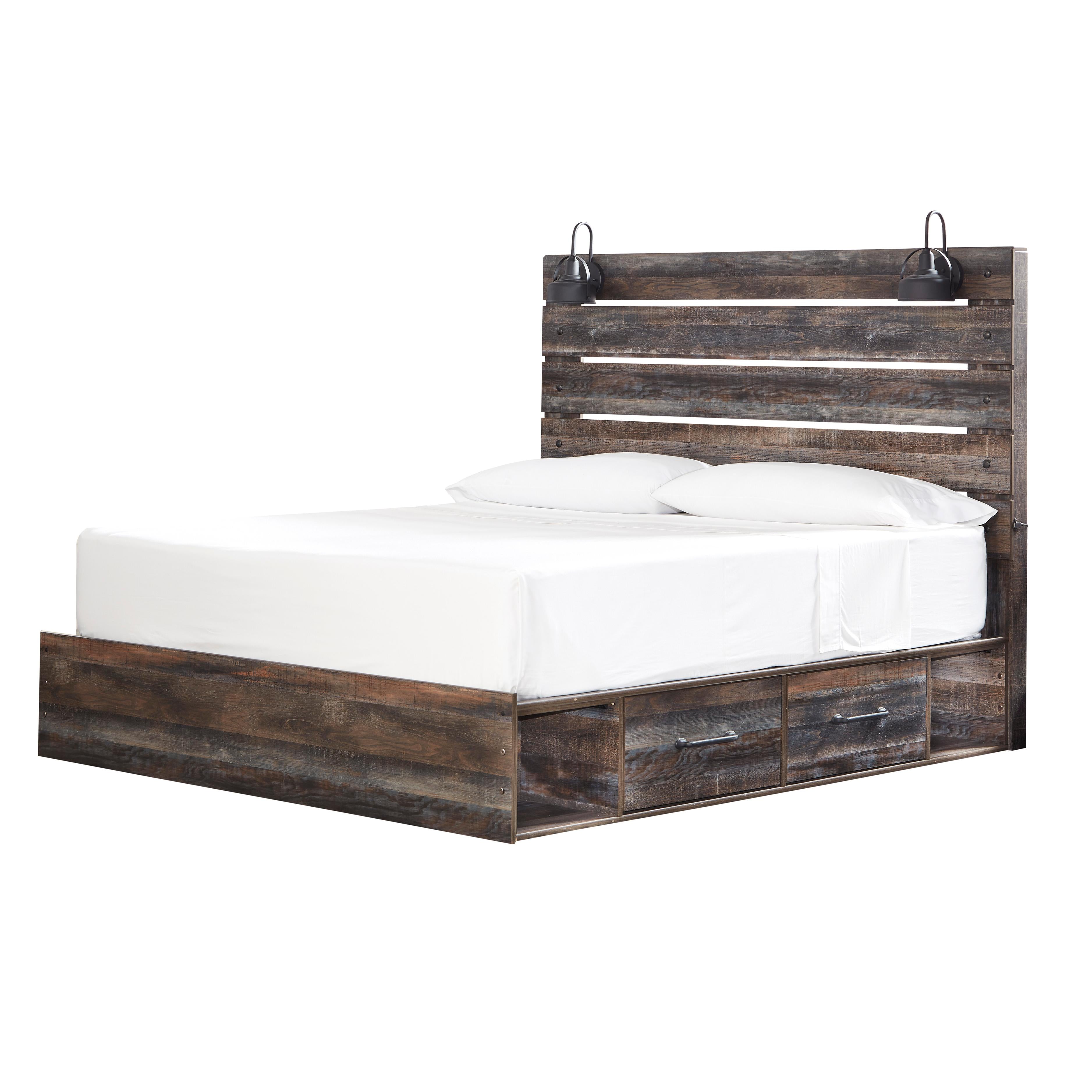 Signature Design by Ashley Drystan King Panel Bed with Storage B211-58/B211-56/B211-160/B100-14